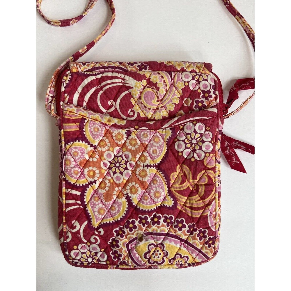 Pink Vera Bradley Hipster Cross Body Raspberry Fizz Retired 2008 - Picture 3 of 10